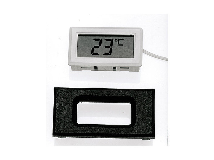 Digital Thermometer mit Schnapprasten für Fronttafeleinbau