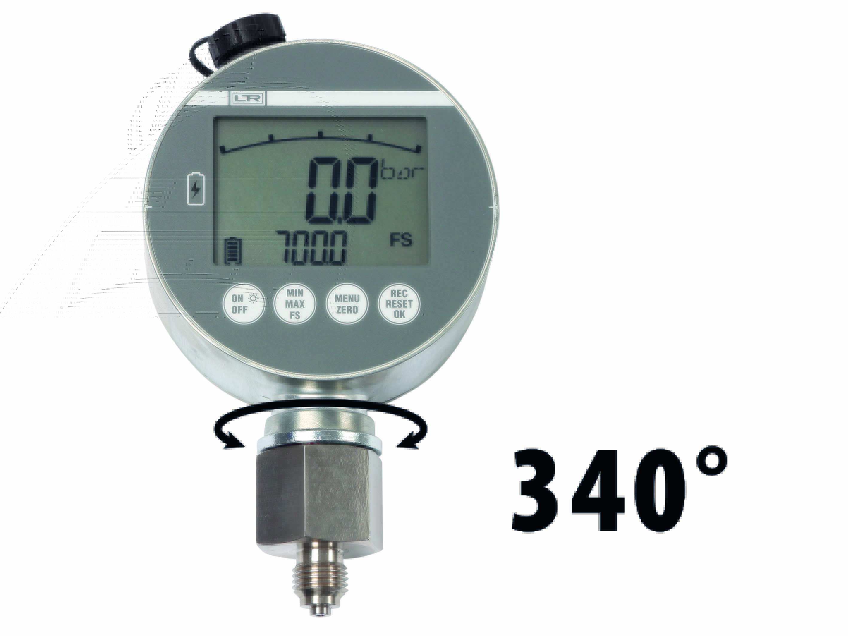 Hydraulik Digitalmanometer mit Datenlogger und Akku
