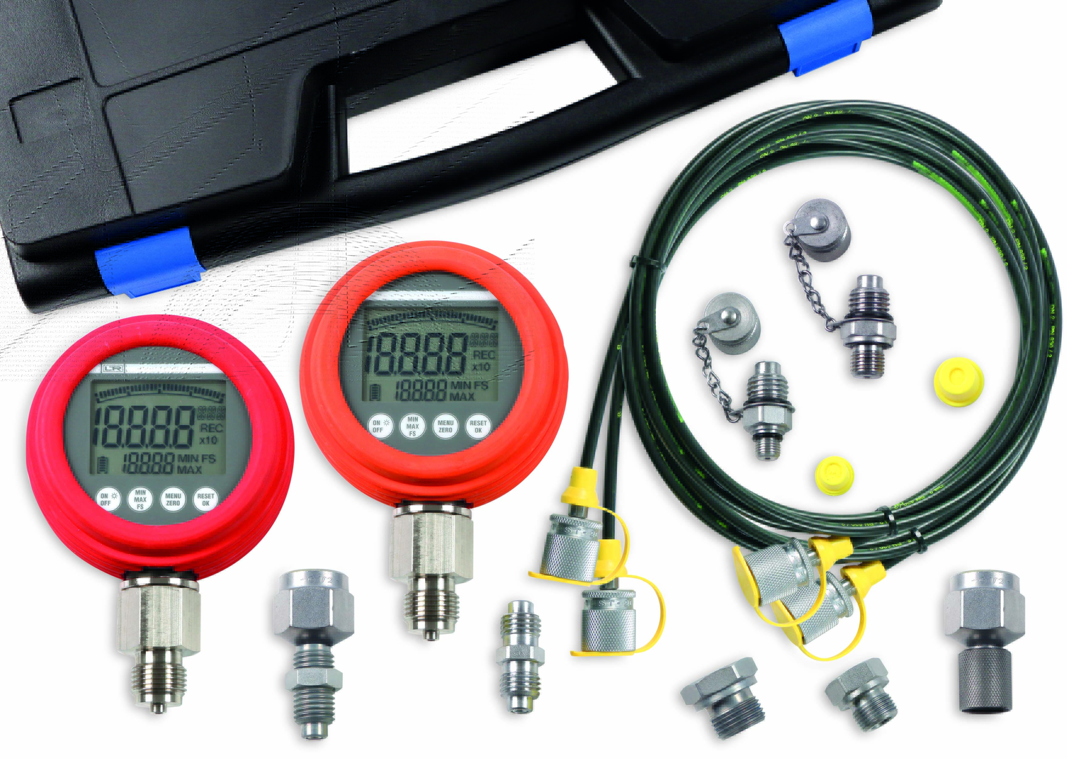 Hydraulik Prüfkoffer Digital 2 Manometer
