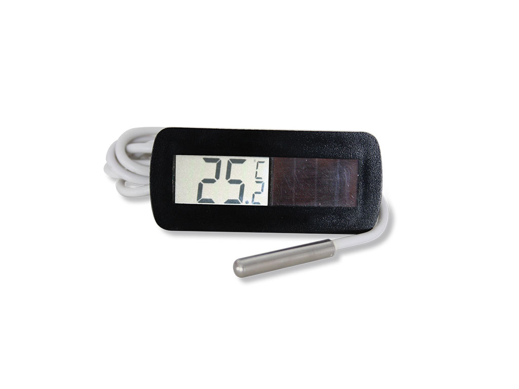 Solarbetriebenes LCD Thermometer 